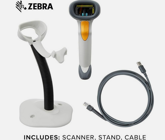 Motorola LS2208-SR20001 Barcode Scanner with Stand