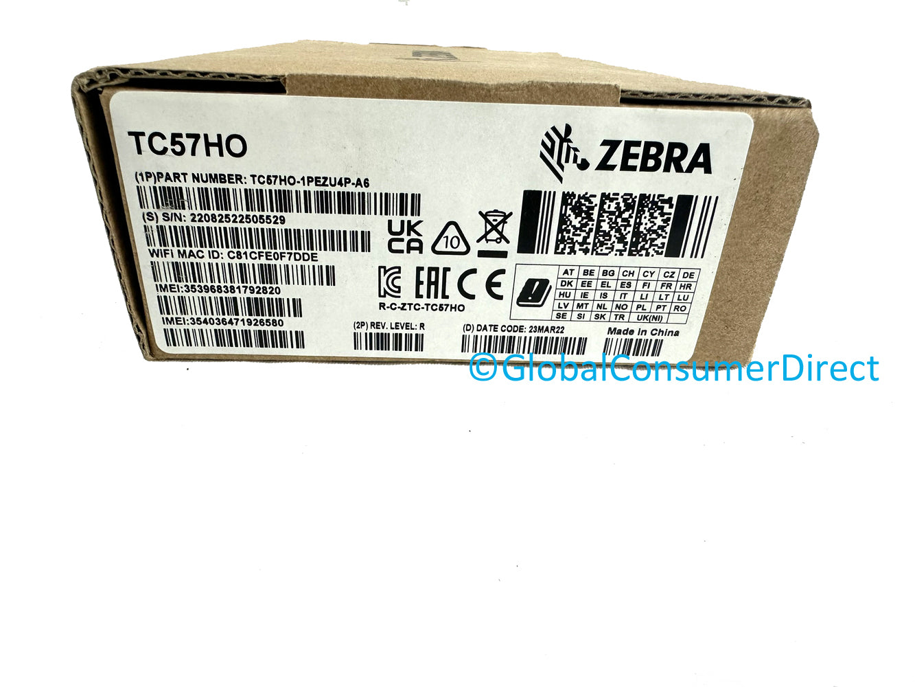 Zebra TC57HO-1PEZU4P-NA Mobile Computer New in Box Deluxe Kit