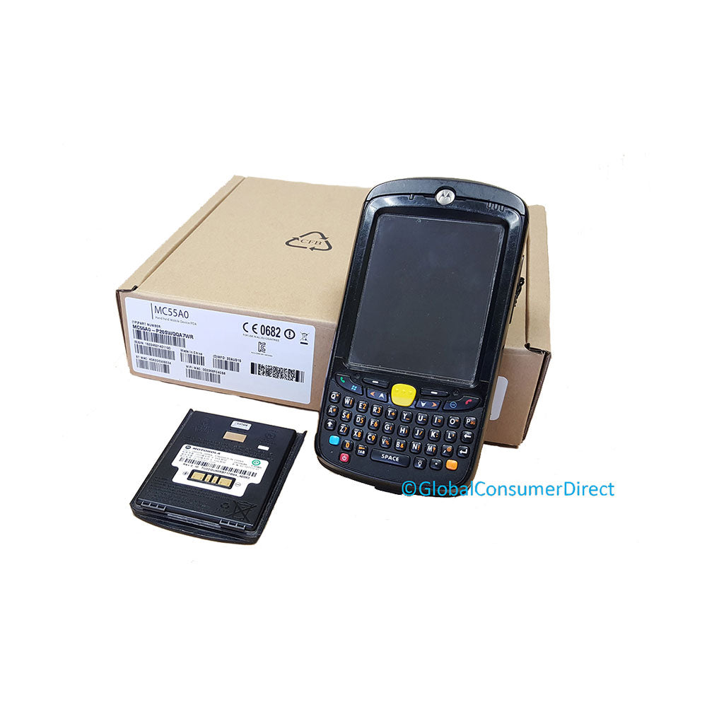 Motorola MC55A0-P30SWQQA9WR Mobile Computer Barcode Scanner with Cradle