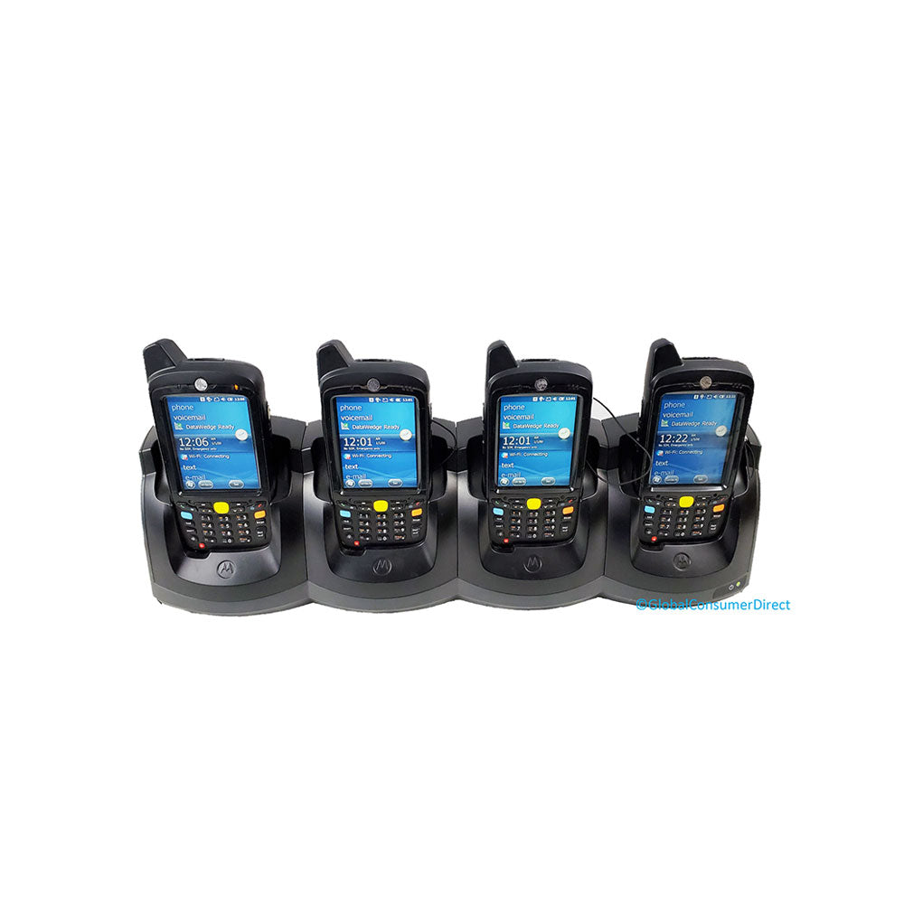 Lot of 4x Motorola MC67NA-PDABAB00500 Mobile Computer Barcode Scanner with Cradle