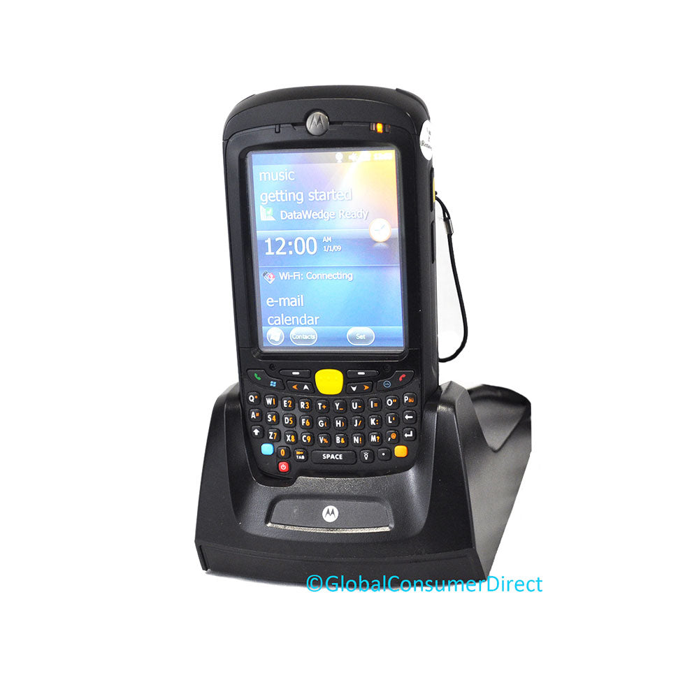 Motorolla Scanner Motorola MC659B-PD0BAA00100 Mobile Computer Barcode Scanner with Cradl ...