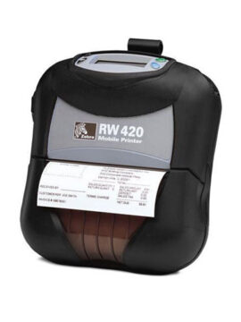 Zebra RW420 Wireless Bluetooth Printer R4D-0UBA000N-00 with Charger